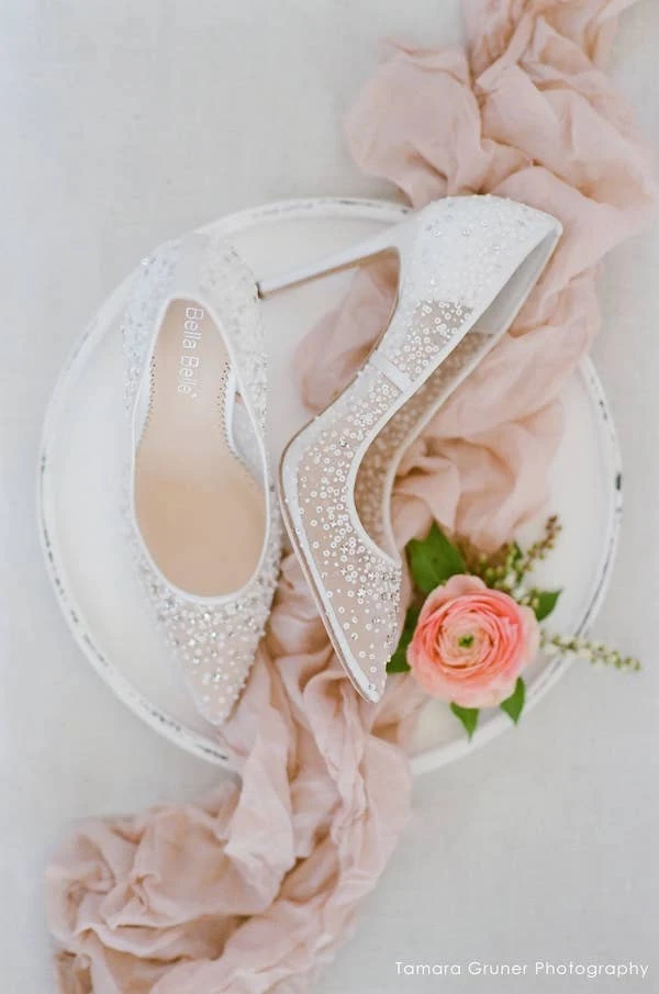 ELSA IVORY Wedding Sequin Heels Ivory Crystal Studded High Heels ELSA IVORY Wedding Sequin Heels Ivory Crystal Studded High Heels