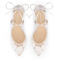 AMELIA Floral Ivory Lace Kitten Heels Wedding 4 AMELIA Floral Ivory Lace Kitten Heels Wedding