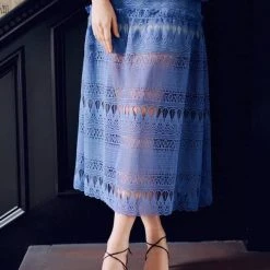 AMELIA BLACK Evening Lace Black Strap Kitten Heels