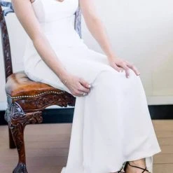 AMELIA BLACK Evening Lace Black Strap Kitten Heels