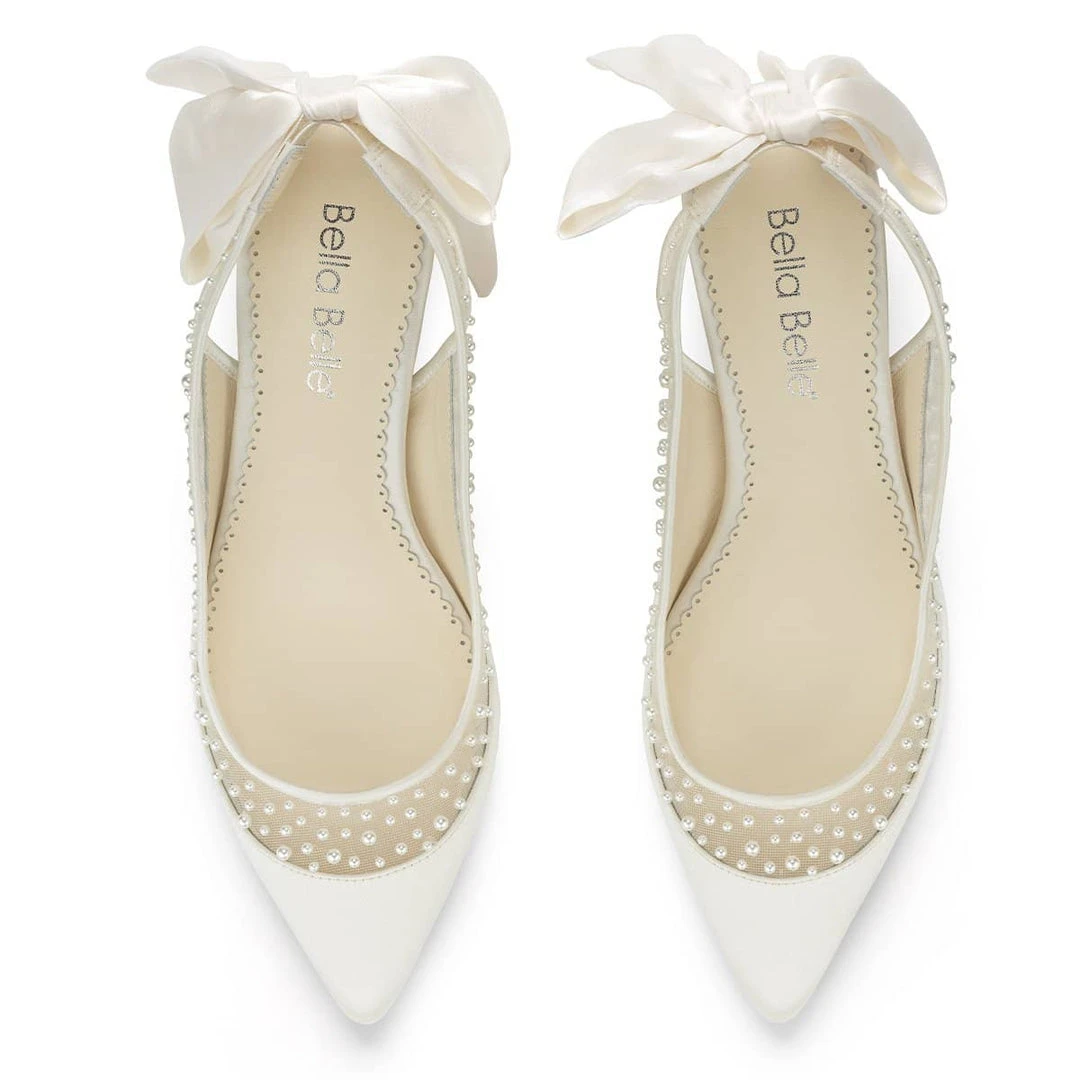 GEORGIA Ivory Kitten Heel Bridal Shoes Wedding GEORGIA Ivory Kitten Heel Bridal Shoes Wedding