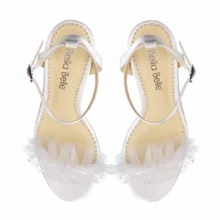 BRIDGET Polka Dot And Pleated Tulle Wedding Heel