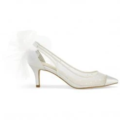 MAGGIE Polka Dot Slingback Pumps Low Heel 2 MAGGIE Polka Dot Slingback Pumps Low Heel