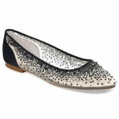 ARIEL BLACK Sequin Black Evening Flats 3 ARIEL BLACK Sequin Black Evening Flats